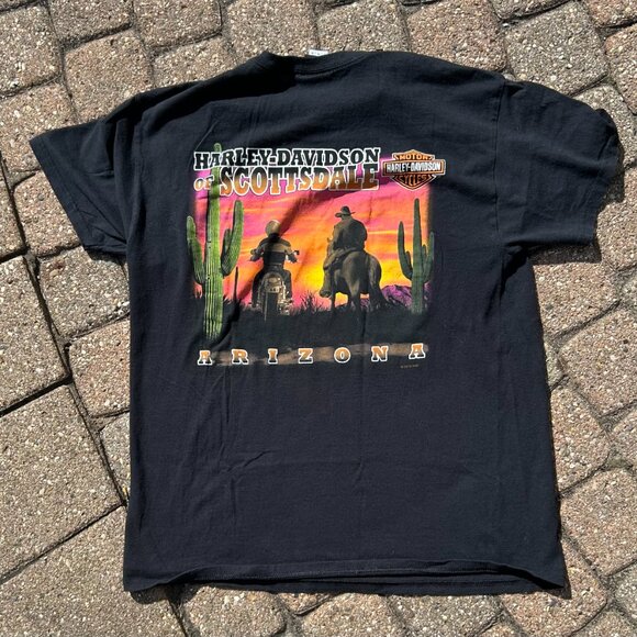 Harley Scottsdale Arizona T Shirt Sz L - Picture 7 of 9